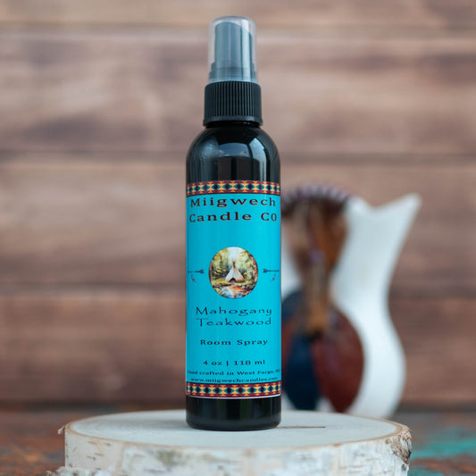 Mahogany Teakwood Room Spray - Miigwech Candle Co