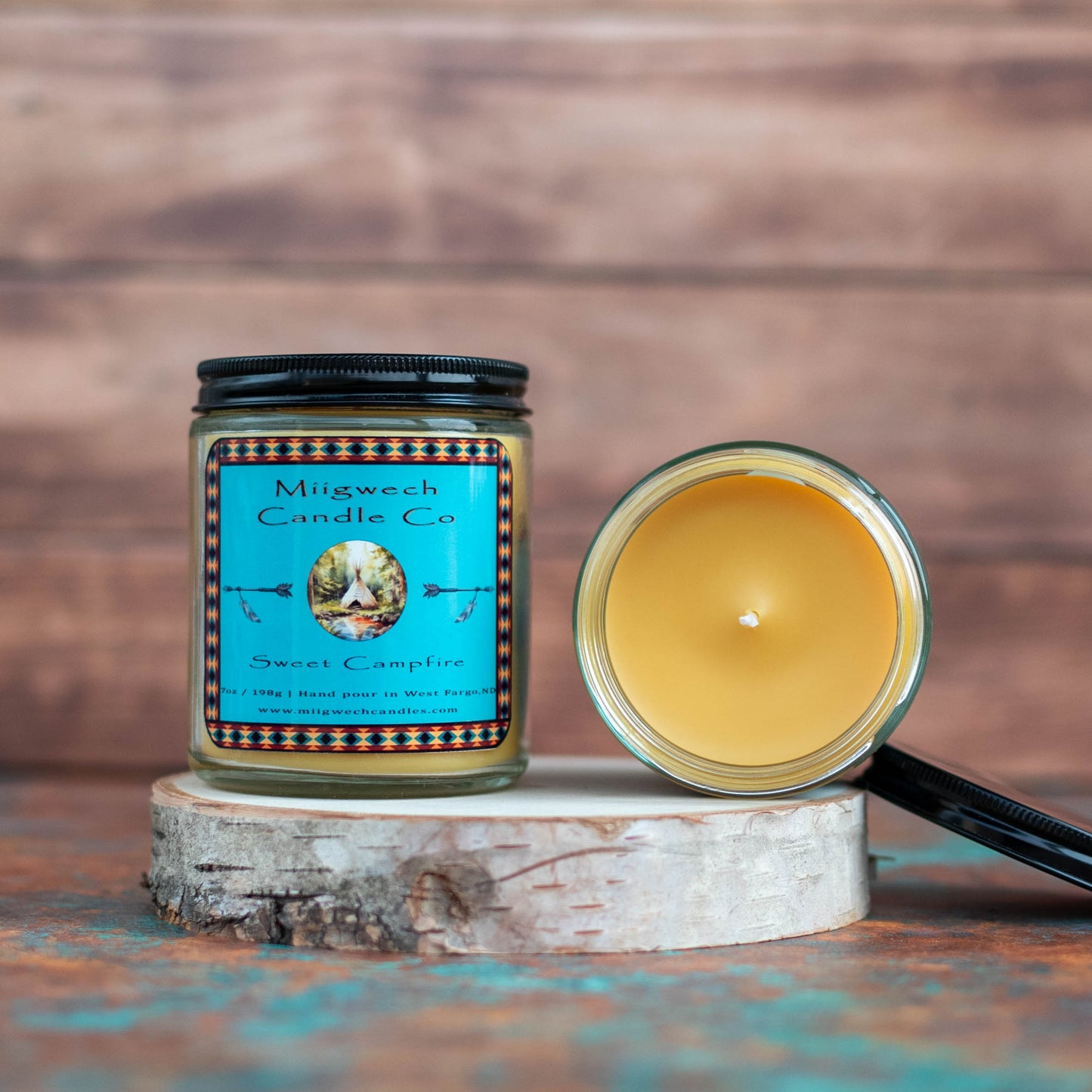 Sweet Campfire 7oz Candle - Miigwech Candle Co