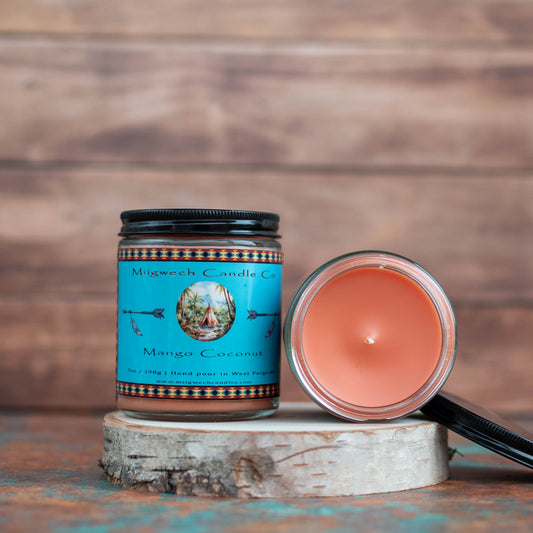 Mango Coconut 7oz Candle - Miigwech Candle Co