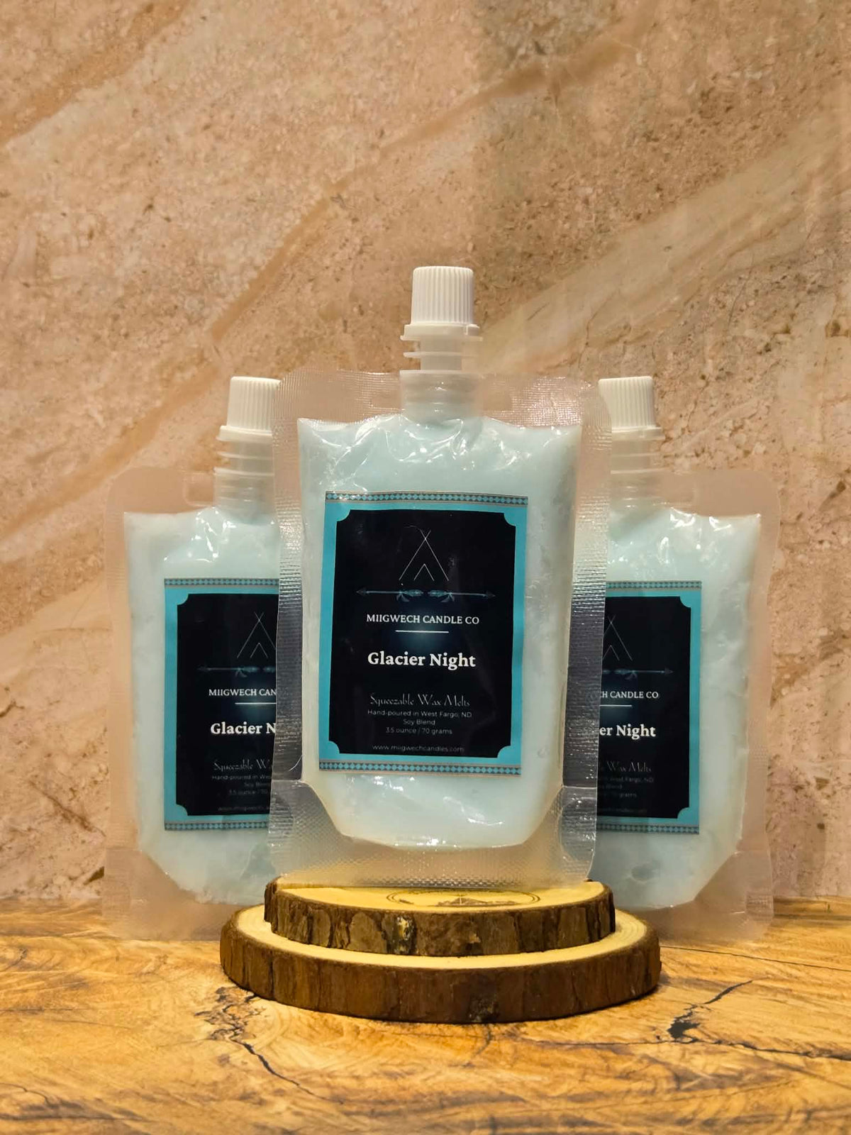 Glacier Night Squeezable Wax Melt - Miigwech Candle Co