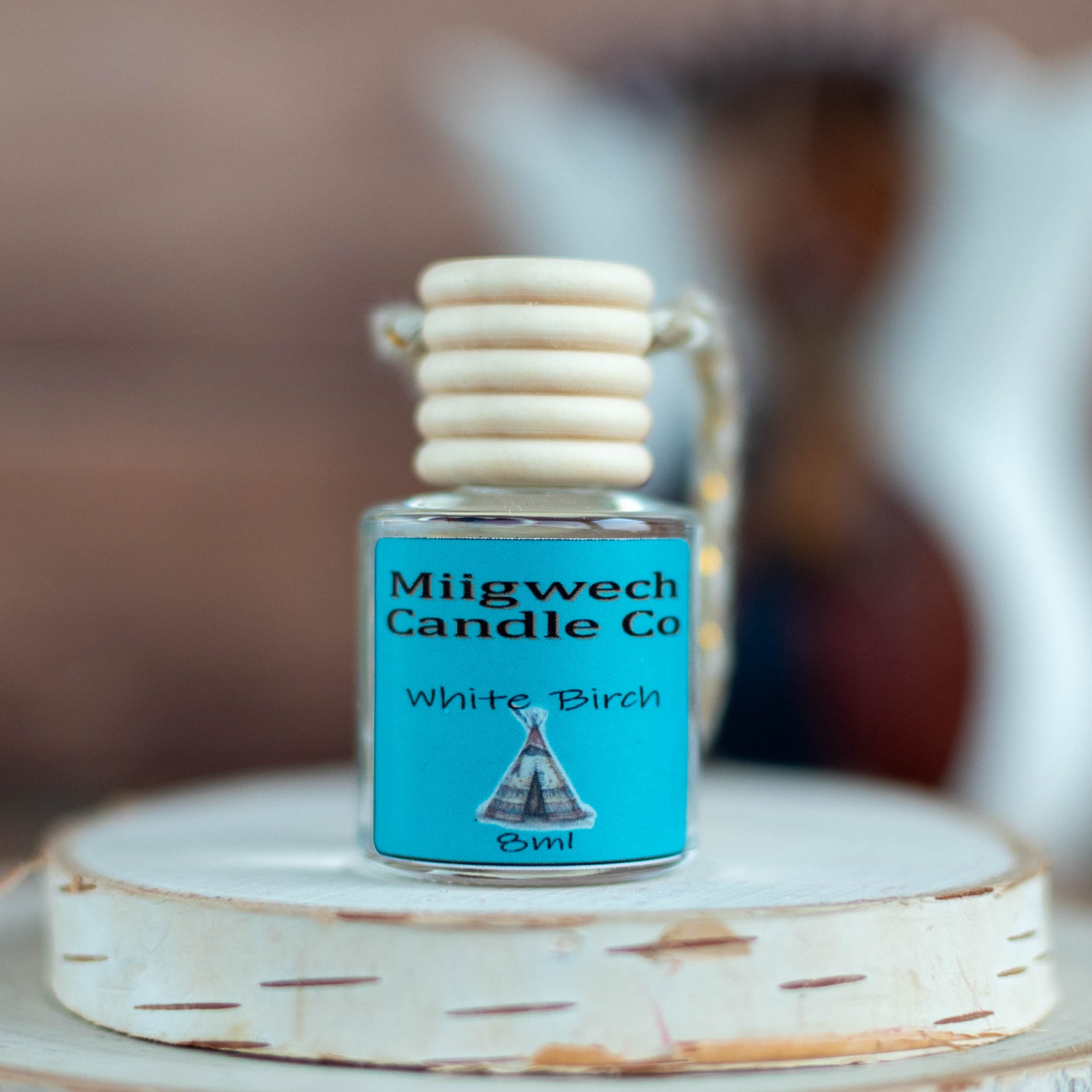 White Birch Car Freshener - Miigwech Candle Co