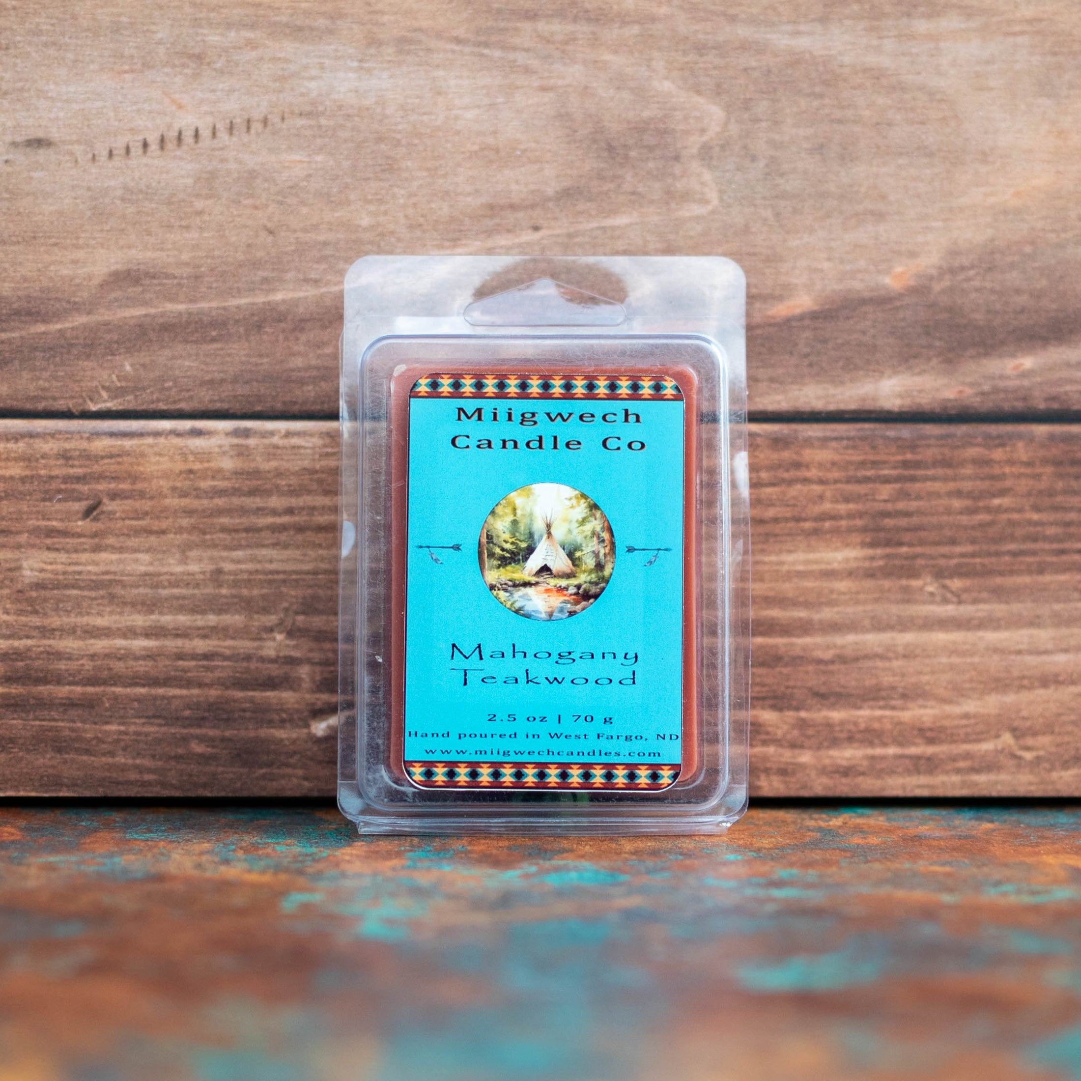 Mahogany Teakwood Wax Melt - Miigwech Candle Co