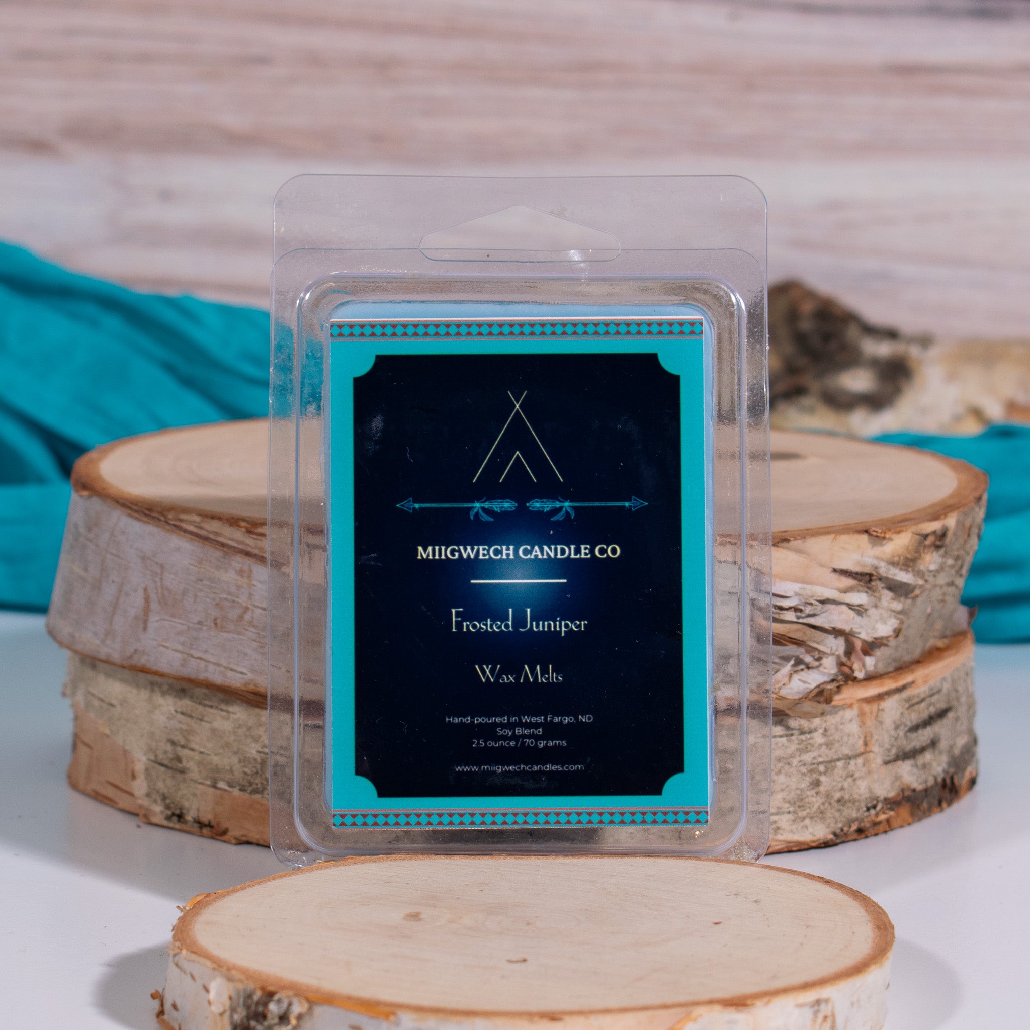 Frosted Juniper Wax Melts - Miigwech Candle Co