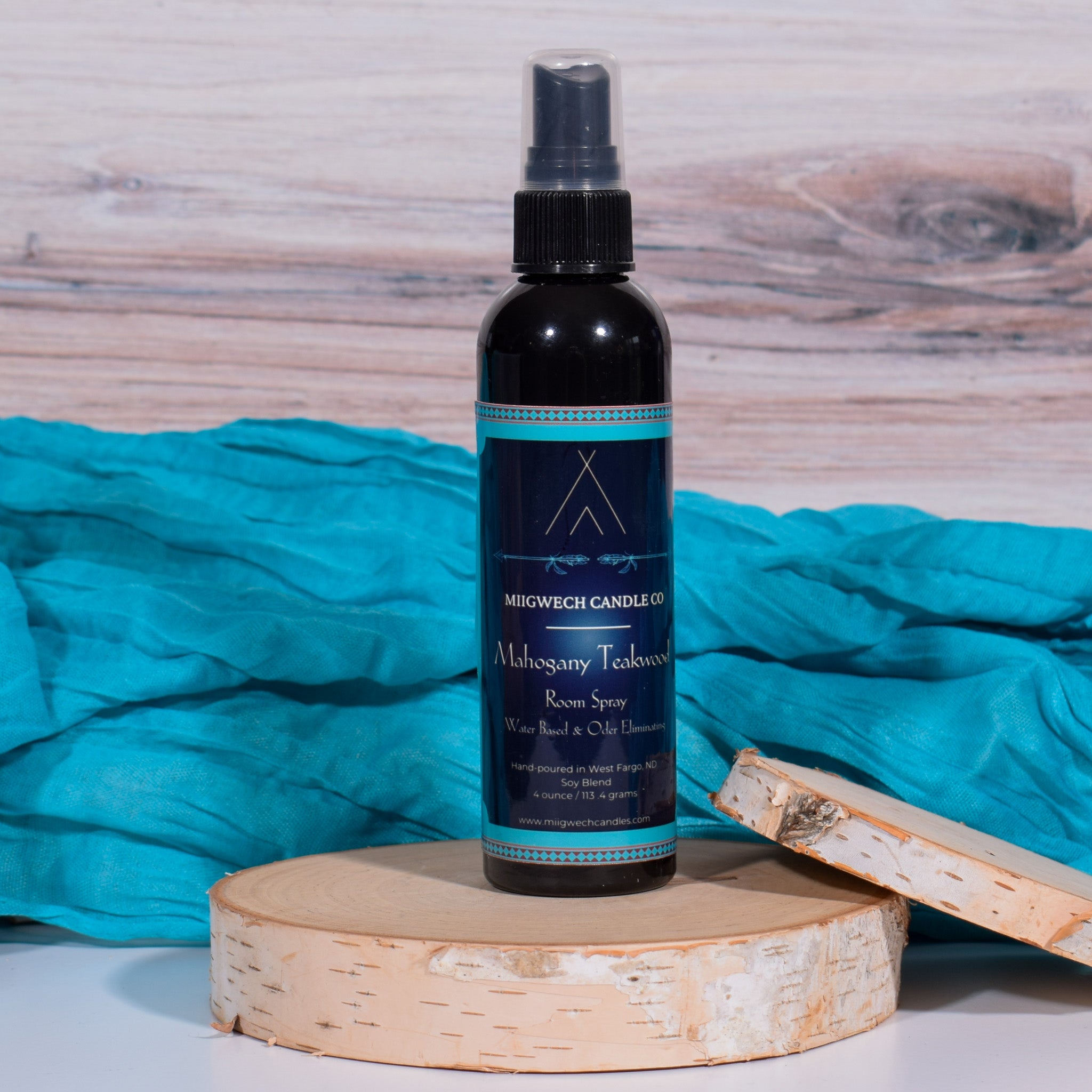 Mahogany Teakwood Room Spray - Miigwech Candle Co