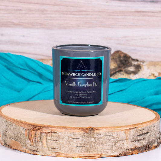 Vanilla Pumpkin Pie 2.5 oz Candle - Miigwech Candle Co